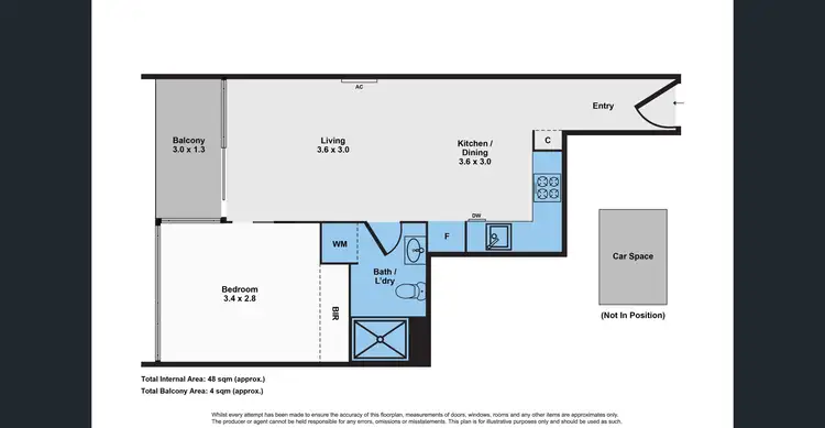 Floorplan of Homely apartment listing, UNIT 3306/245 CITY ROAD, Southbank VIC 3006