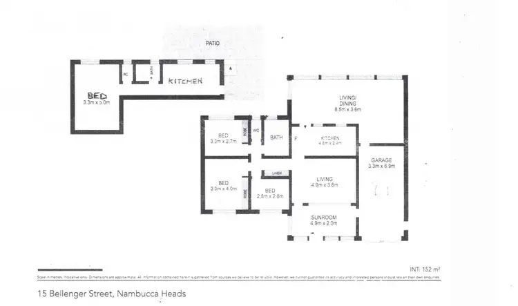 Floorplan of Homely house listing, 15 BELLENGER STREET, Nambucca Heads NSW 2448