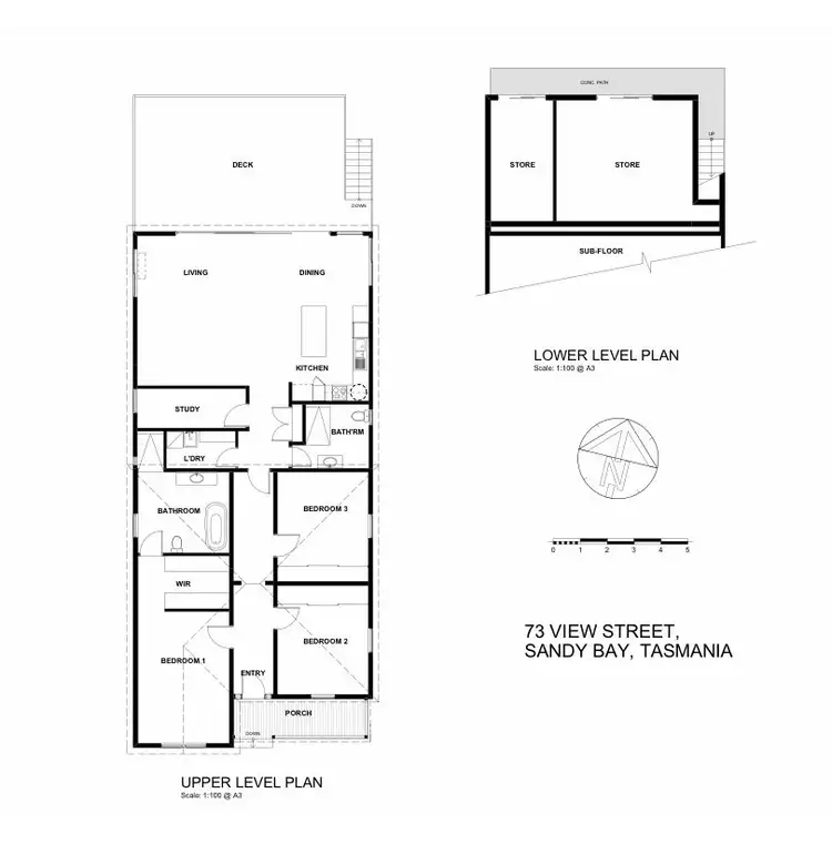 Floorplan of Homely house listing, 73 VIEW STREET, Sandy Bay TAS 7005