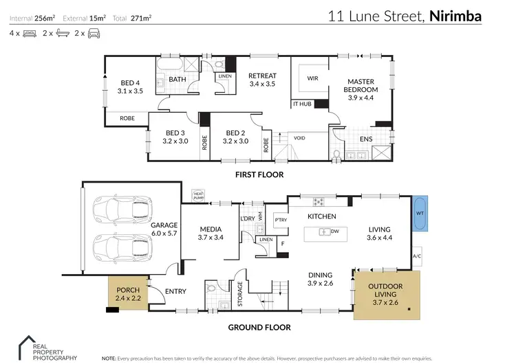Floorplan of Homely house listing, 11 Lune St, Nirimba QLD 4551