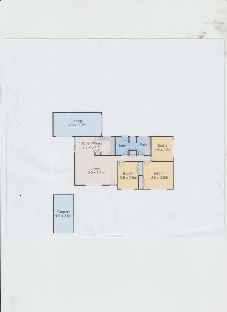 Floorplan of Homely villa listing, 95 MARLEY STREET, Sale VIC 3850