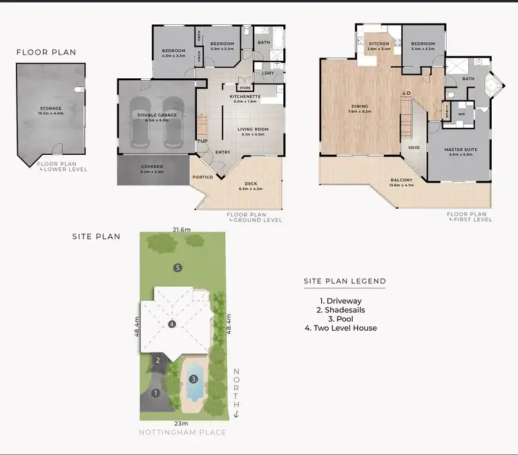 Floorplan of Homely house listing, 13 NOTTINGHAM PLACE, Highland Park QLD 4211