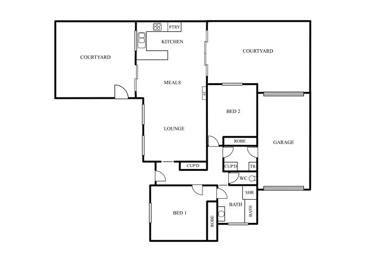Floorplan of Homely unit listing, UNIT 1/4 HEWITT STREET, Colac VIC 3250