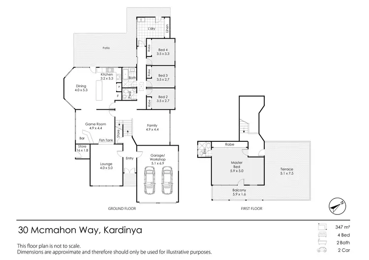 Floorplan of Homely house listing, 30 MCMAHON WAY, Kardinya WA 6163