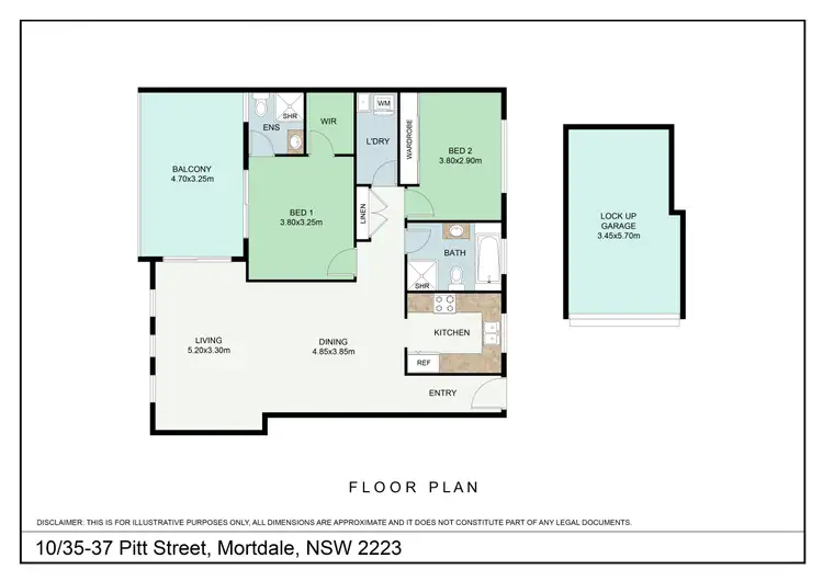Floorplan of Homely unit listing, UNIT 10/35-37 PITT STREET, Mortdale NSW 2223