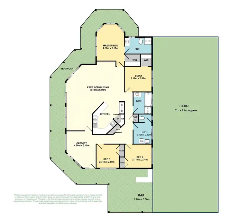 Floorplan of Homely house listing, 32 BUCKTHORN DRIVE, Lower Chittering WA 6084