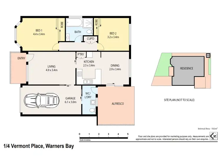 Floorplan of Homely house listing, UNIT 1/4 VERMONT PLACE, Warners Bay NSW 2282