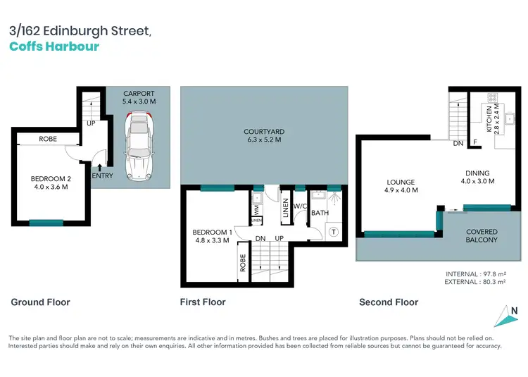 Floorplan of Homely unit listing, UNIT 3/162 EDINBURGH STREET, Coffs Harbour NSW 2450