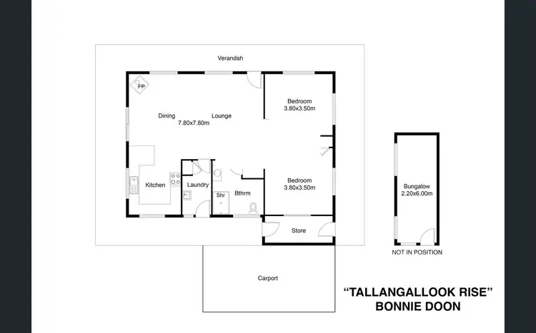 Floorplan of Homely rural property listing, 547 DRY CREEK ROAD, Bonnie Doon VIC 3720