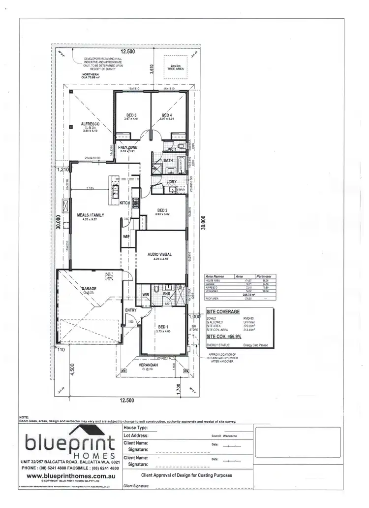 Floorplan of Homely house listing, 14 CASTLEMEAD DRIVE, Yanchep WA 6035