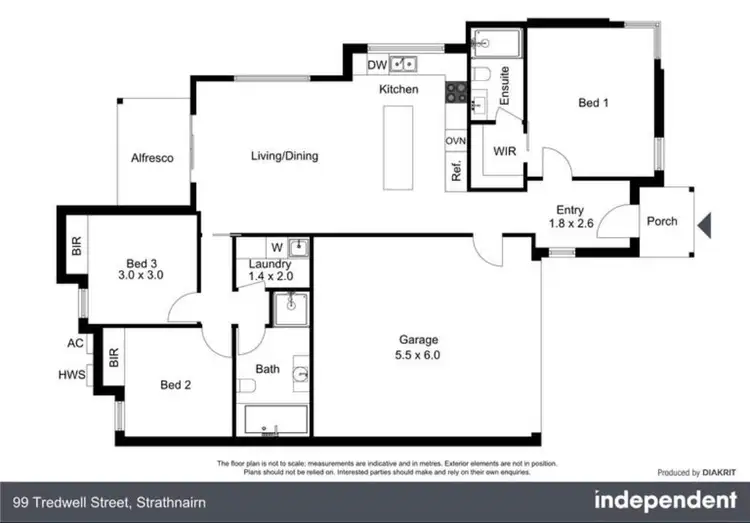 Floorplan of Homely house listing, 99 TREDWELL STREET, Strathnairn ACT 2615