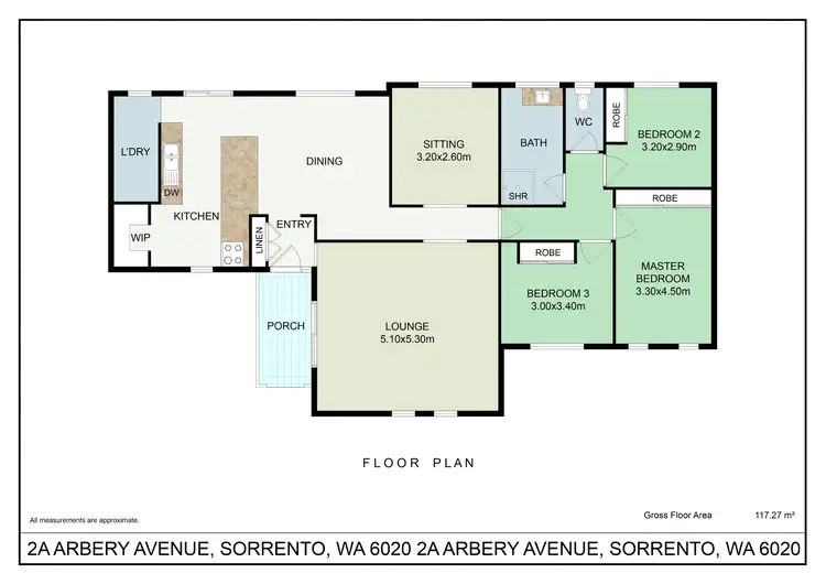Floorplan of Homely house listing, 2A ARBERY AVENUE, Sorrento WA 6020