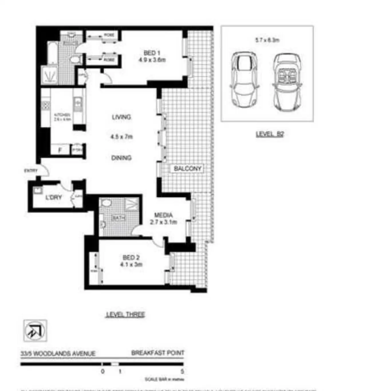 Floorplan of Homely unit listing, UNIT 33/5 WOODLANDS AVENUE, Breakfast Point NSW 2137