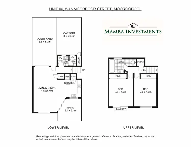 Floorplan of Homely townhouse listing, 6/5-15 McGregor, Mooroobool QLD 4870
