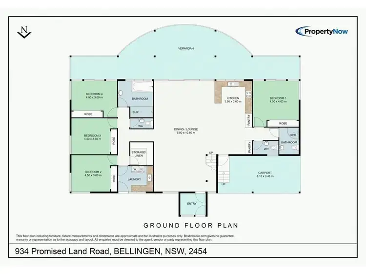 Floorplan of Homely rural property listing, 934 Promised Land Road, Gleniffer NSW 2454