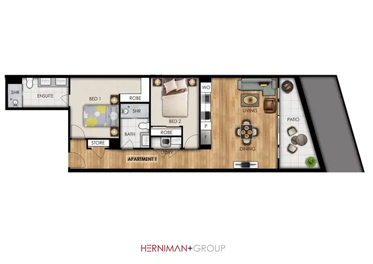 Floorplan of Homely apartment listing, 1242 BURWOOD HIGHWAY, Upper Ferntree Gully VIC 3156