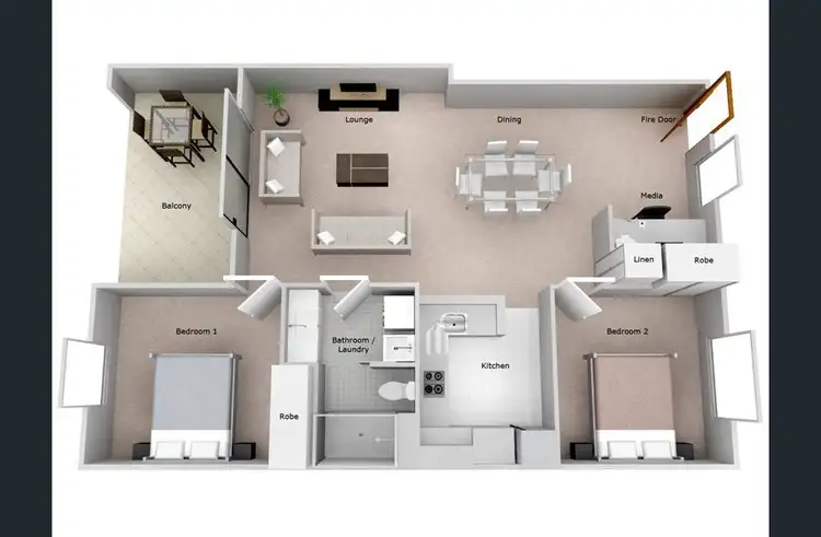 Floorplan of Homely unit listing, UNIT 7/12 KEANE STREET, Midland WA 6056