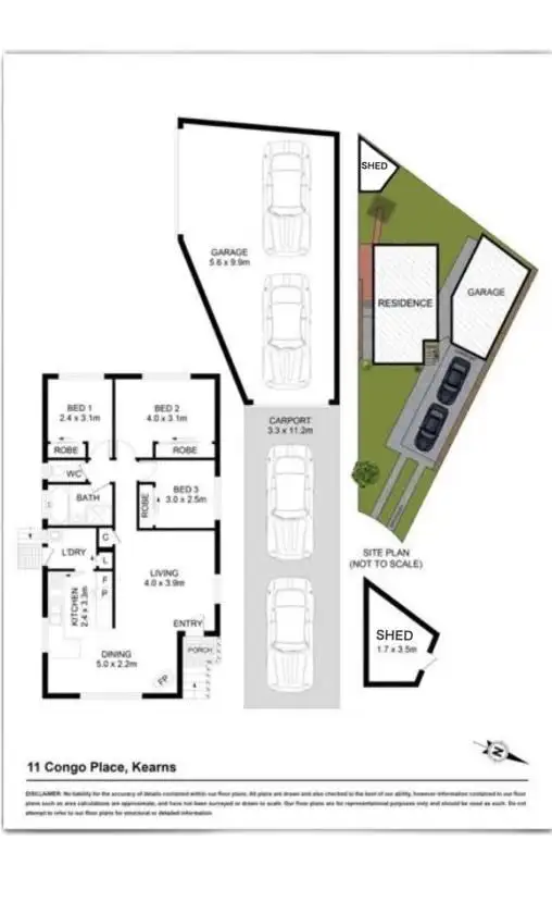 Floorplan of Homely house listing, 11 CONGO PLACE, Kearns NSW 2558