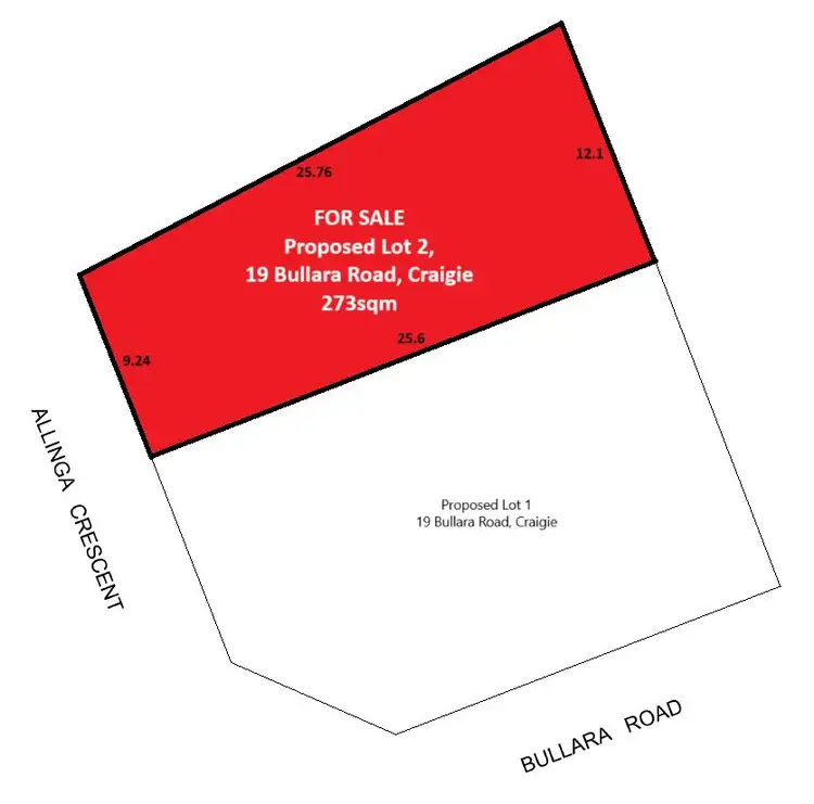 Floorplan of Homely land listing, 19 BULLARA ROAD, Craigie WA 6025
