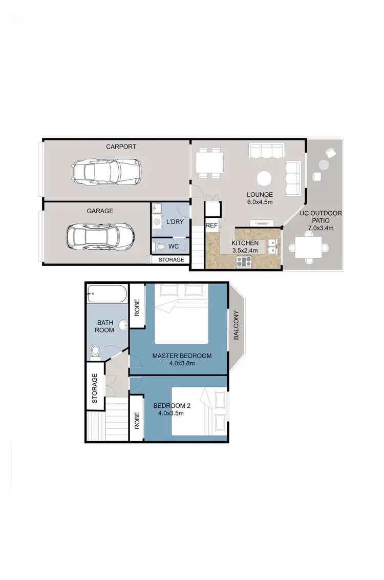 Floorplan of Homely unit listing, UNIT 3/5-15 MCGREGOR STREET, Mooroobool QLD 4870