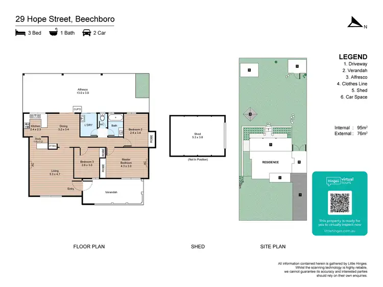 Floorplan of Homely house listing, 29 HOPE STREET, Beechboro WA 6063