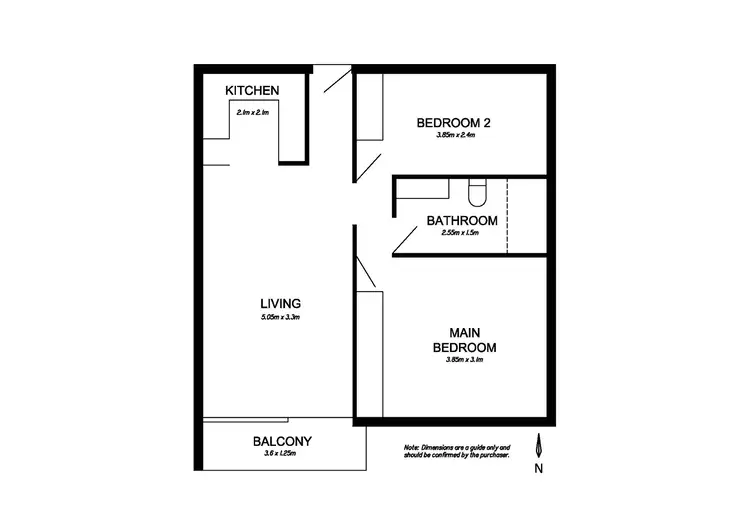 Floorplan of Homely unit listing, UNIT 6/24 CAMBORNE STREET, Alderley QLD 4051