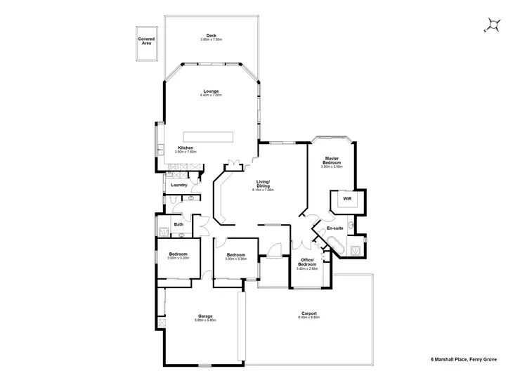 Floorplan of Homely house listing, 6 MARSHALL PLACE, Ferny Grove QLD 4055