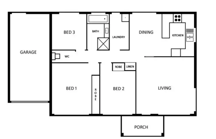 Floorplan of Homely townhouse listing, UNIT 5/11 CLARA CLOSE, Amaroo ACT 2914