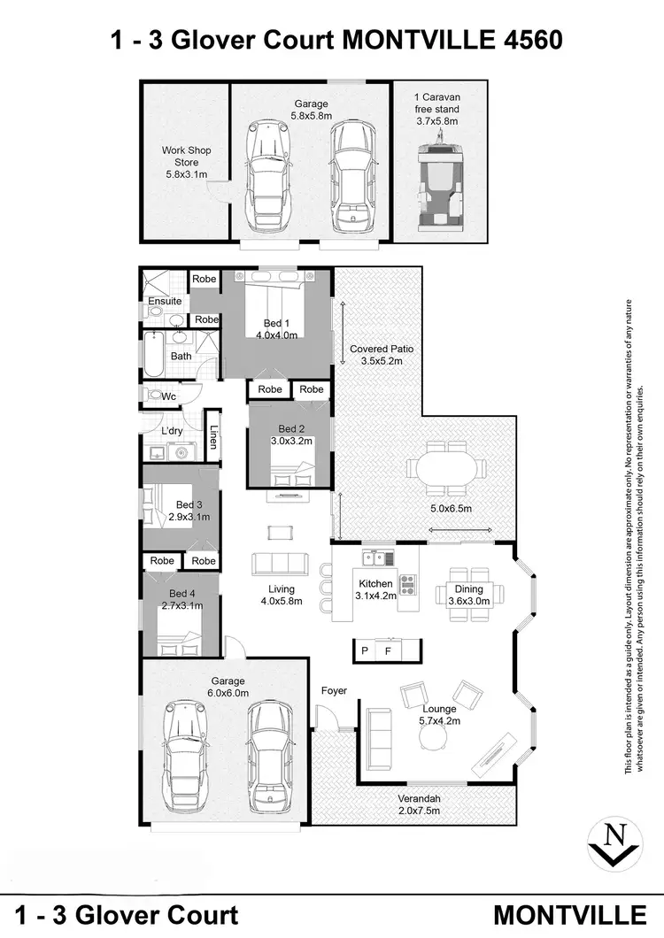 Floorplan of Homely rural property listing, 1-3 GLOVER COURT, Montville QLD 4560