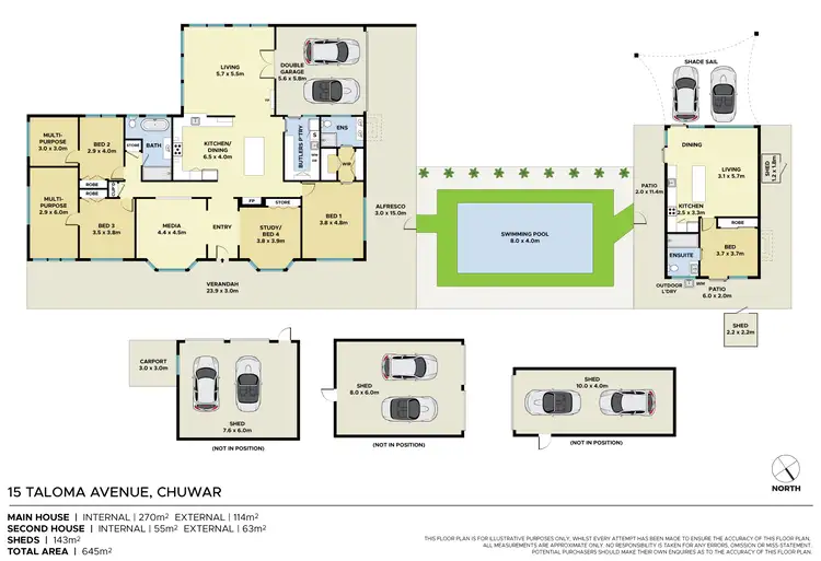 Floorplan of Homely house listing, 15 TALOMA AVENUE, Chuwar QLD 4306