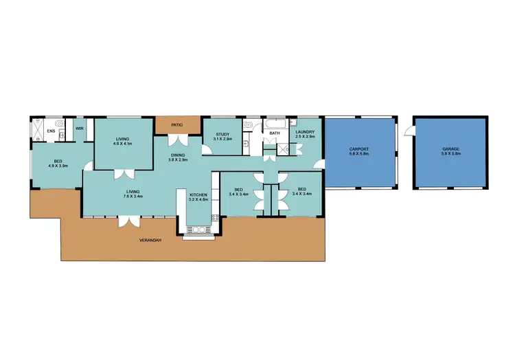 Floorplan of Homely rural property listing, 23 NIMROD CLOSE, Speewah QLD 4881