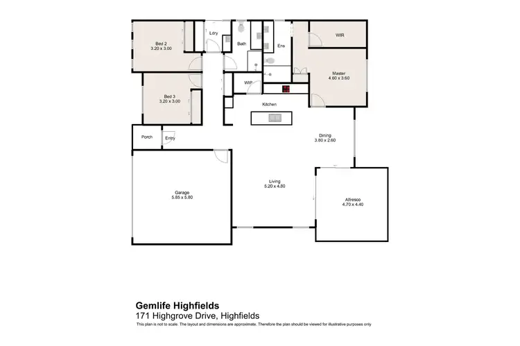 Floorplan of Homely villa listing, UNIT 171/75 HIGHGROVE DRIVE, Highfields QLD 4352