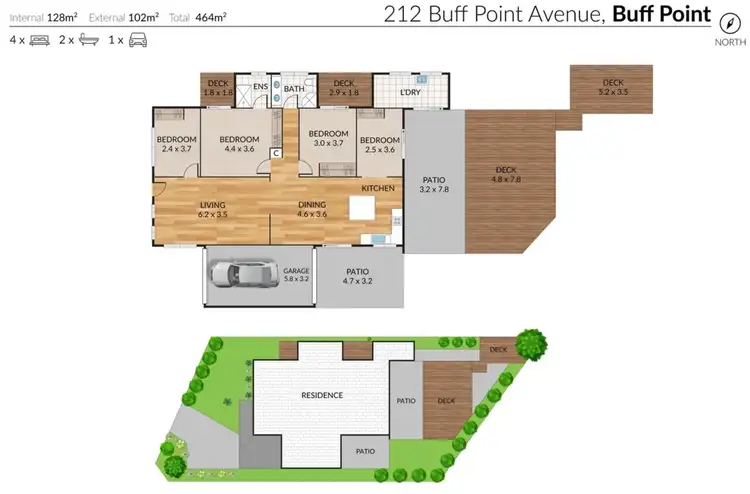 Floorplan of Homely house listing, 212 BUFF POINT AVENUE, Buff Point NSW 2262