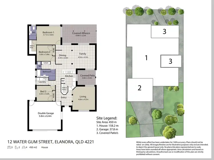 Floorplan of Homely house listing, 12 WATER GUM STREET, Elanora QLD 4221
