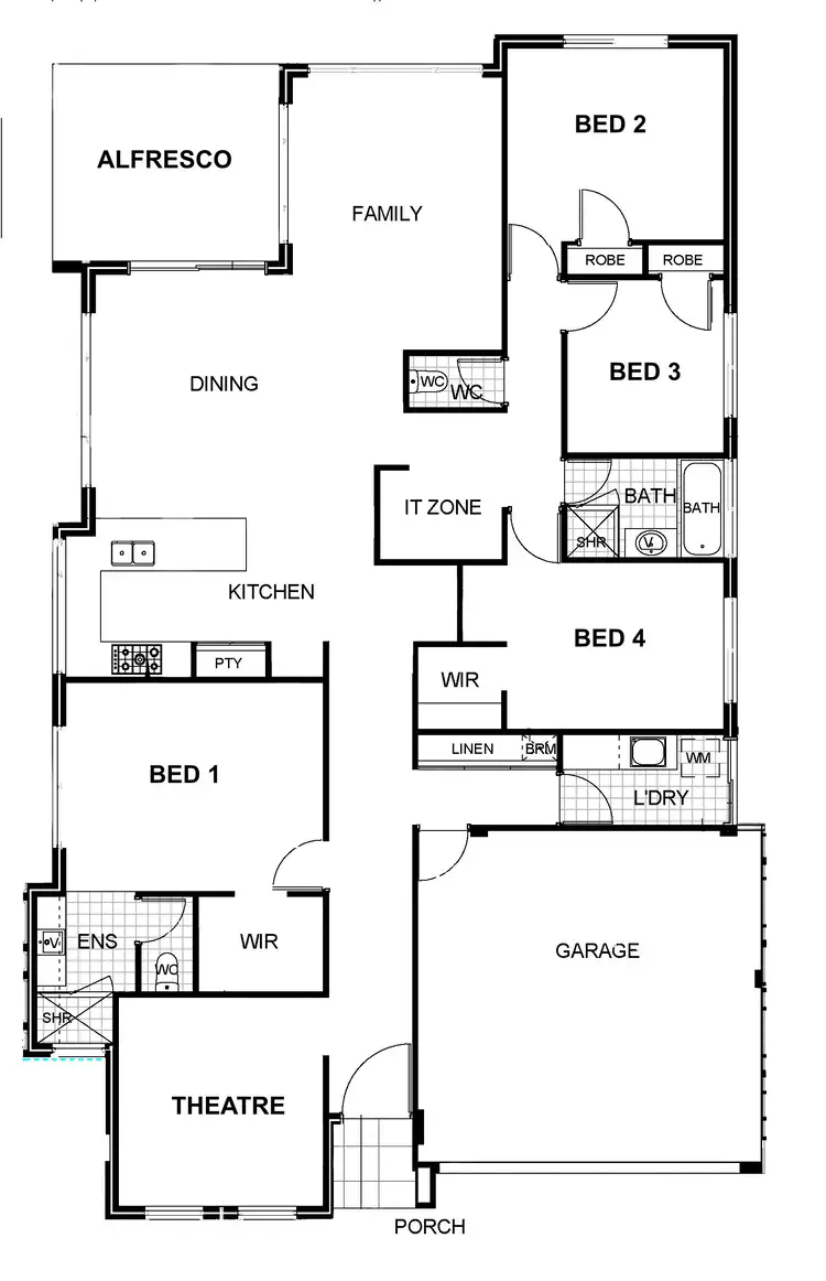 Floorplan of Homely house listing, 10 Yale Road, Thornlie WA 6108