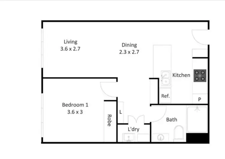 Floorplan of Homely unit listing, UNIT 319/977 ANN STREET, Fortitude Valley QLD 4006