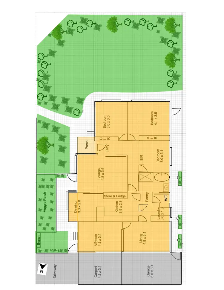Floorplan of Homely house listing, 77 JEDDA STREET, Bell Post Hill VIC 3215