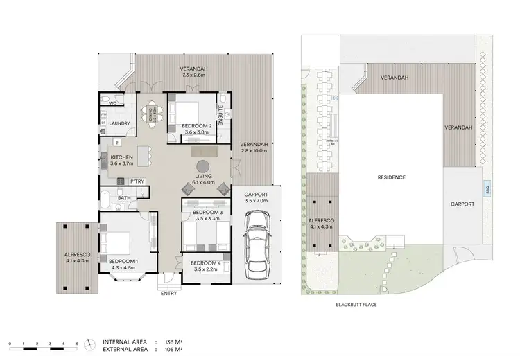 Floorplan of Homely house listing, 8 BLACKBUTT PLACE, Byron Bay NSW 2481