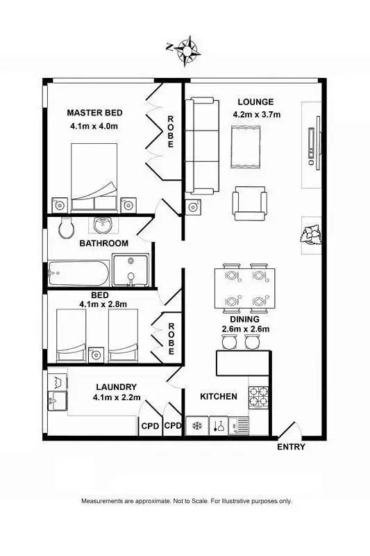 Floorplan of Homely unit listing, UNIT 32/6 WYARGINE STREET, Mosman NSW 2088