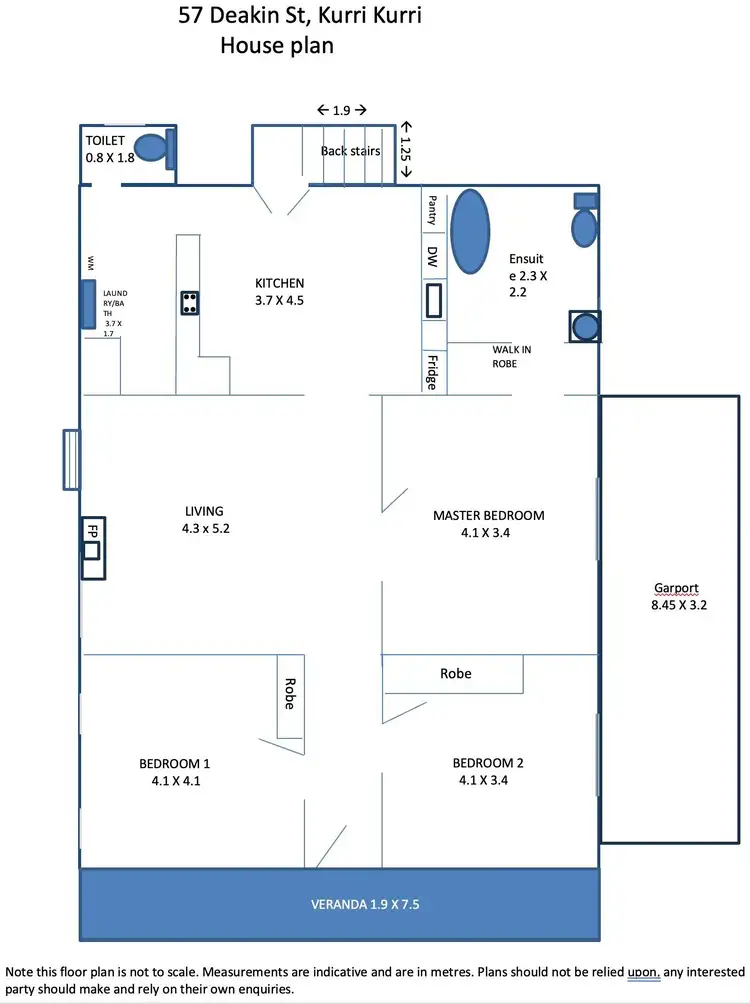 Floorplan of Homely house listing, 57 DEAKIN STREET, Kurri Kurri NSW 2327