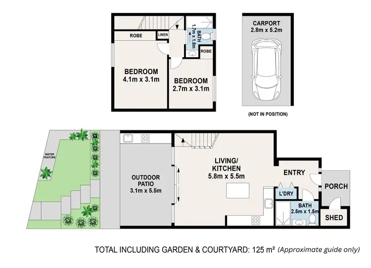 Floorplan of Homely townhouse listing, UNIT 3/16 Hilton Terrace, Tewantin QLD 4565