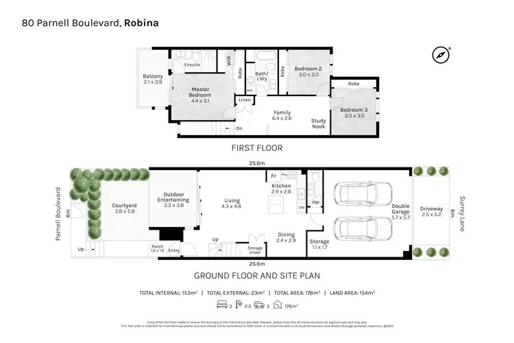 Floorplan of Homely house listing, 80 Parnell Boulevard, Robina QLD 4226