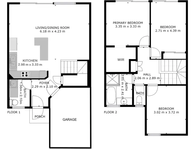 Floorplan of Homely townhouse listing, UNIT 11/88 Old Coach Road, Mudgeeraba QLD 4213
