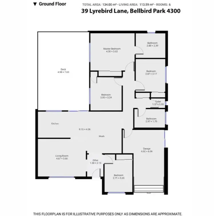 Floorplan of Homely house listing, 39 Lyrebird Lane, Bellbird Park QLD 4300
