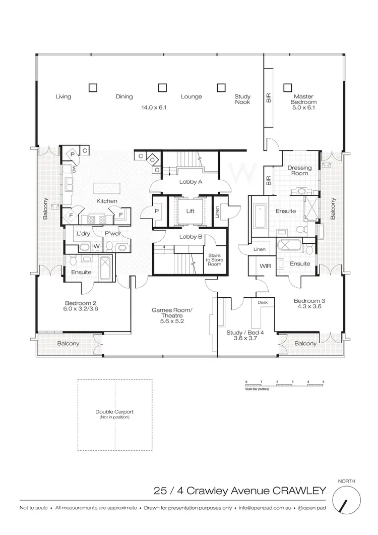Floorplan of Homely unit listing, UNIT 25/4 CRAWLEY AVENUE, Crawley WA 6009