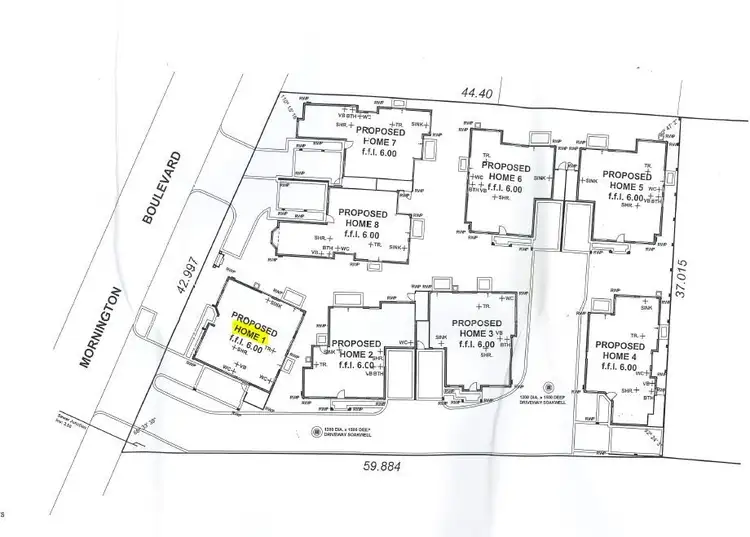 Floorplan of Homely unit listing, UNIT 1/6 Mornington Boulevard, Waikiki WA 6169