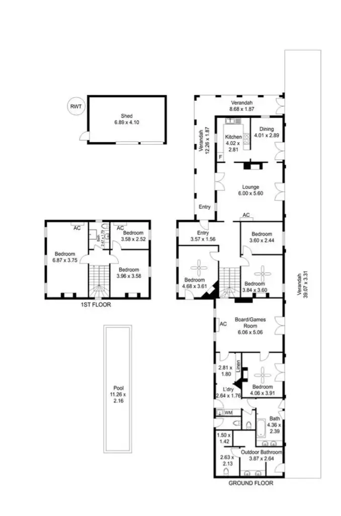 Floorplan of Homely villa listing, 19 Railway Parade, Kapunda SA 5373