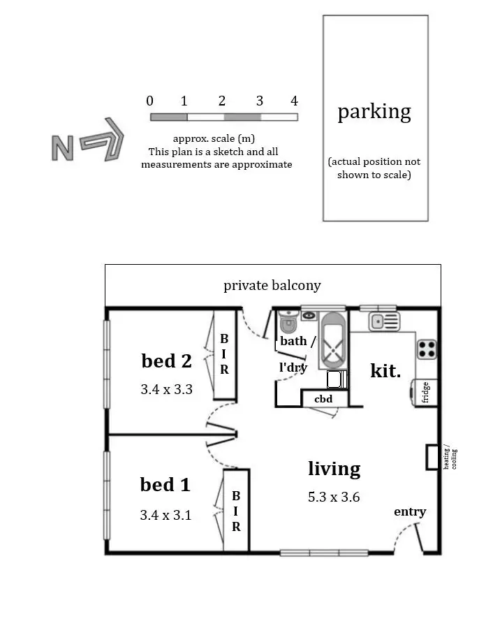 Floorplan of Homely unit listing, UNIT 3/14 ALEXANDER STREET, Box Hill VIC 3128