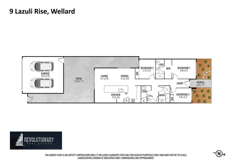 Floorplan of Homely house listing, 9 Lazuli Rise, Wellard WA 6170