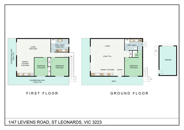 Floorplan of Homely house listing, UNIT 1/47 LEVIENS ROAD, St Leonards VIC 3223